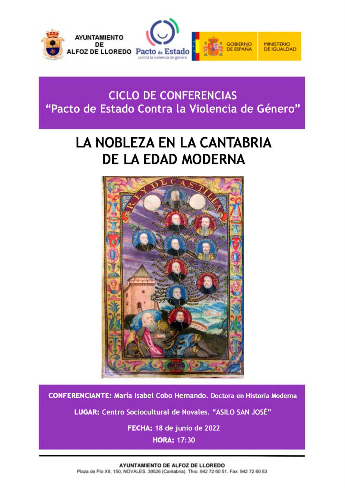 Conferencia La nobleza en la Cantabria de la Edad Moderna