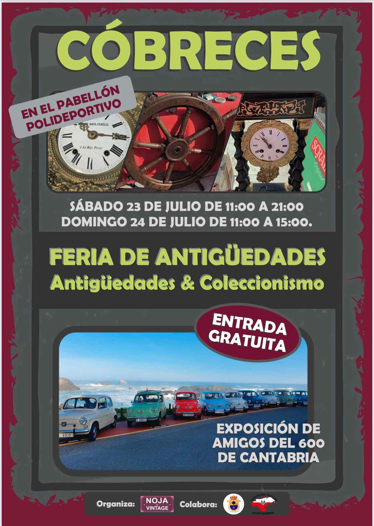 Feria de antigüedades y coleccionismo en Cóbreces