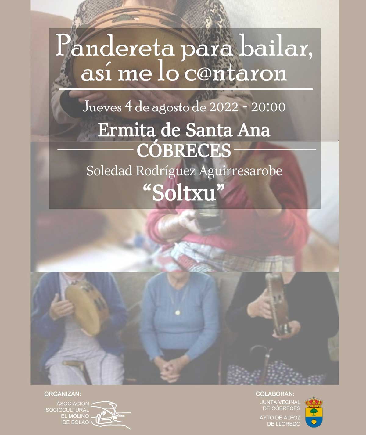  Charla sobre la pandereta para el baile en Cantabria.