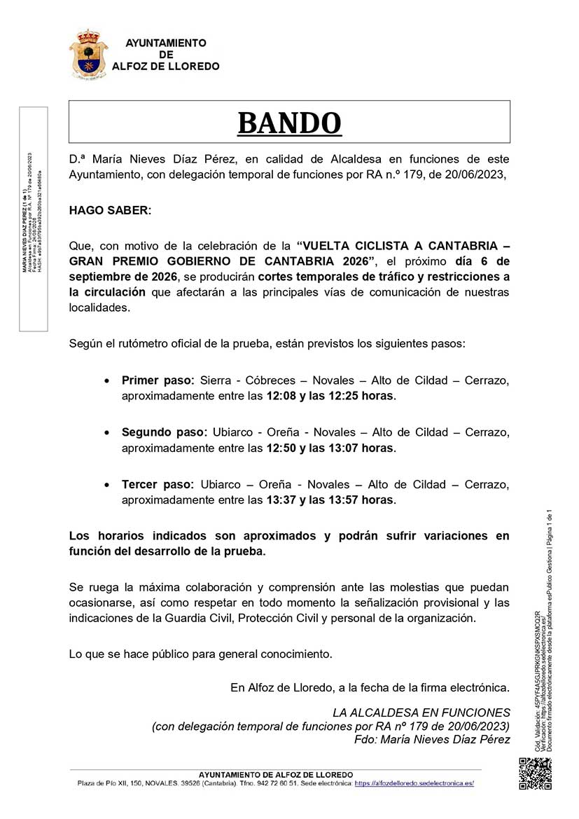 BANDO CIRCUITO CÁNTABRO